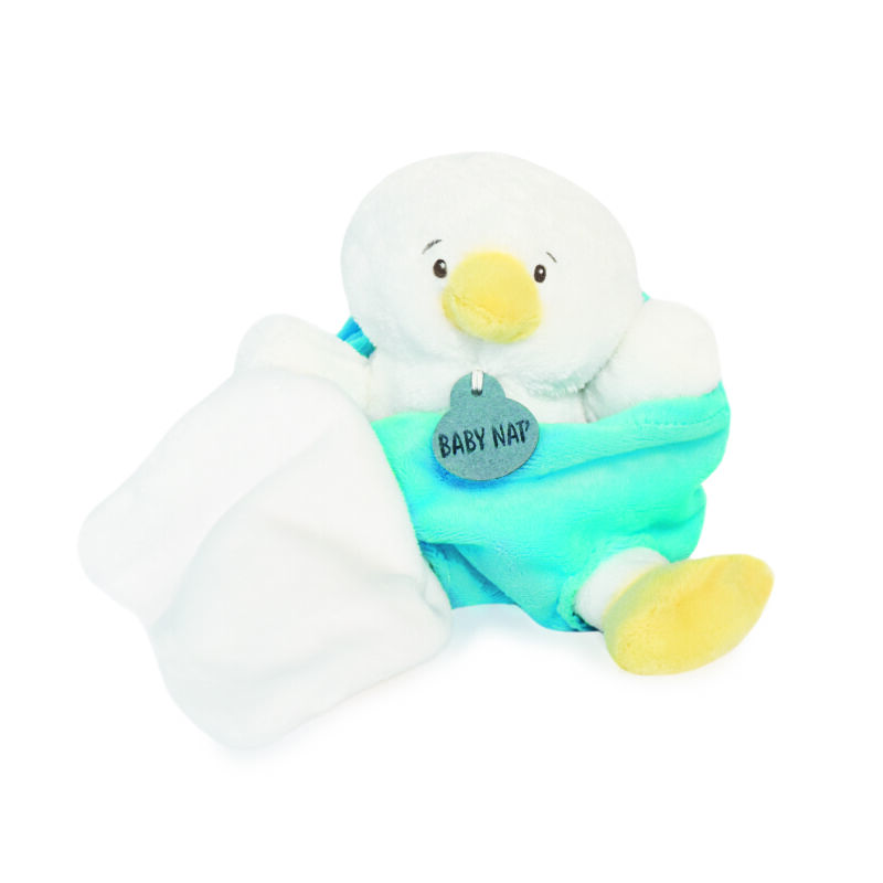  - peluche poussin dans son oeuf - bleu 15 cm 